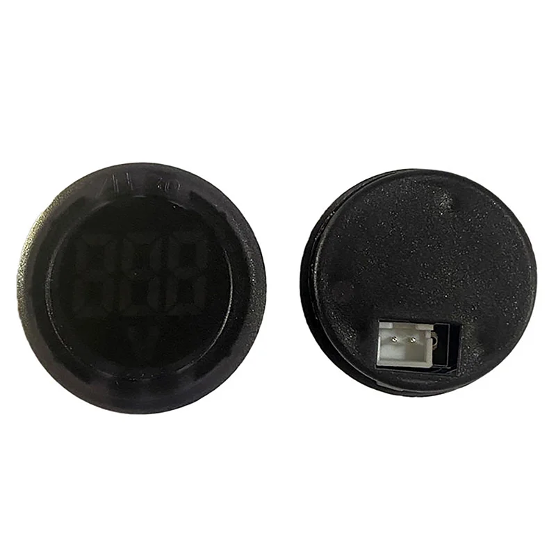 DC 4-100V LED Digital Display Round Two-wire Voltmeter DC Digital Car Voltage Current Meter Volt Detector Tester Monitor Pane