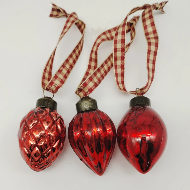 Christmas tree decorations, glass ornaments