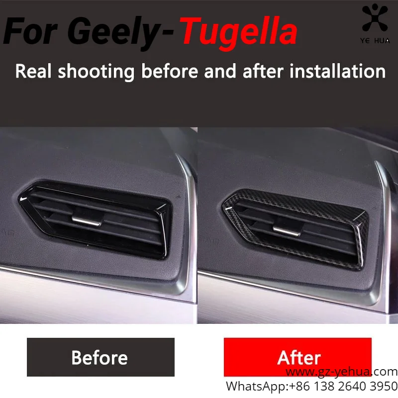 For Geely Tugella Xingyue FY11 2020-2023 Air Outlet Frame Modification Car Accessories for Vehicles Stickers Accessory