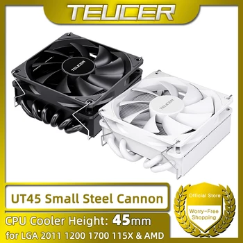 Refrigerador de CPU serie TEUCER UT45, radiador de refrigeración de aire con carcasa ITX de 45mm con ventilador FDB UT12015 para AM5 AM4 y LGA1700 1200 2011 para X99 1