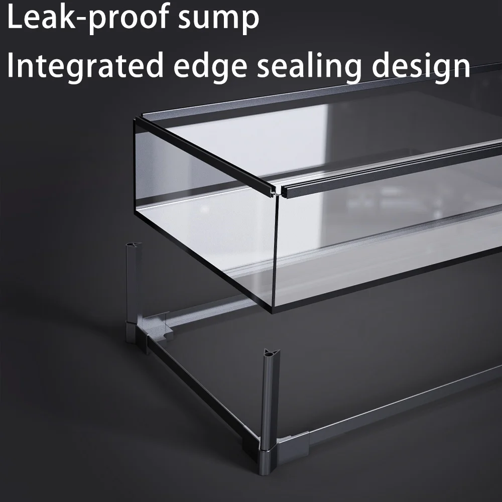 Custom Large Glass 120 Gallon Vertical Reptile Terrarium Cage Double Front Facing Reptile Enclosure Stackable Display Case Tall