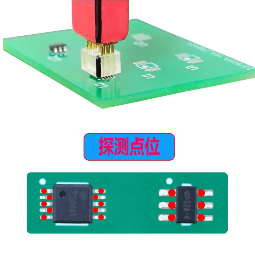 Sioc8 Sop8 for w-son chip MSOP-10 SOT23-5/6 download burn write probe spring needle flash eeprom chip burner cable