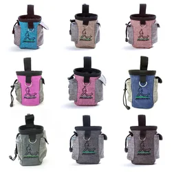 Outdoor Dog Trainings Bag Durable Poly 8 Colors Treat Bag  Dog Walking Snack Pouch Detachable Puppy TrainSnack Reward Waist Bag