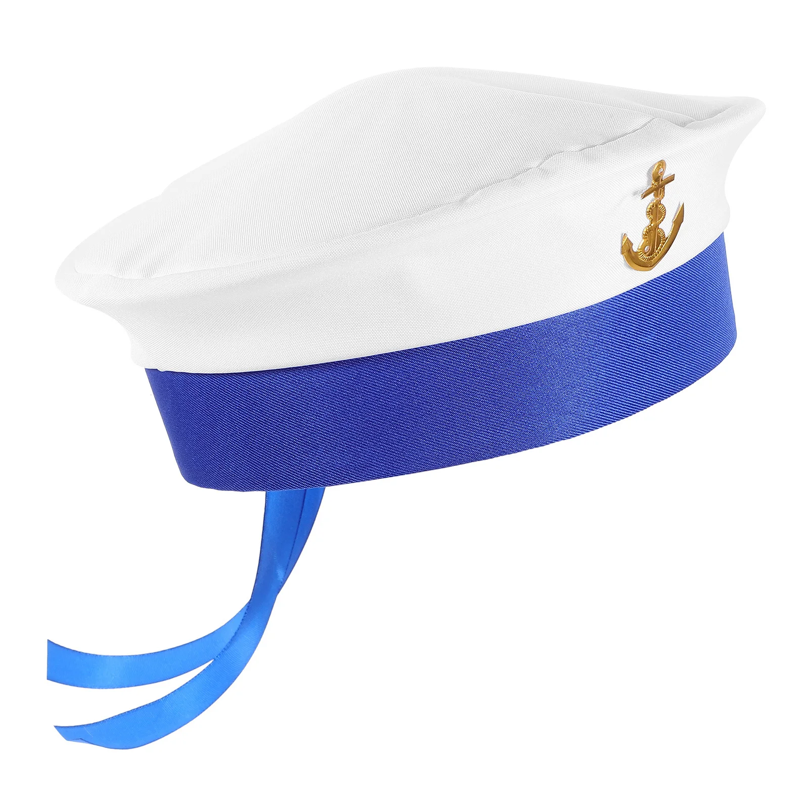 Sailor Hat Round Costume Party Cosplay Accessory For Women Men Yacht Boating Sun Hat Decorative Headwear
