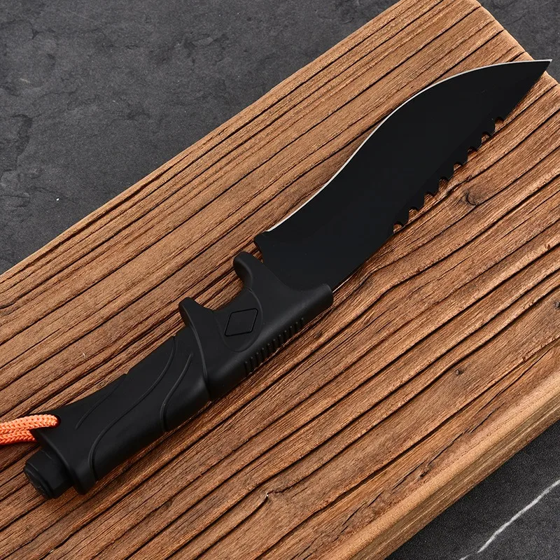 Outdoor Straight Knife, High Hardness And Thickened, Portable Survival Meat Knife, Sharp Fishing Knife For Camping And Fishing image 3