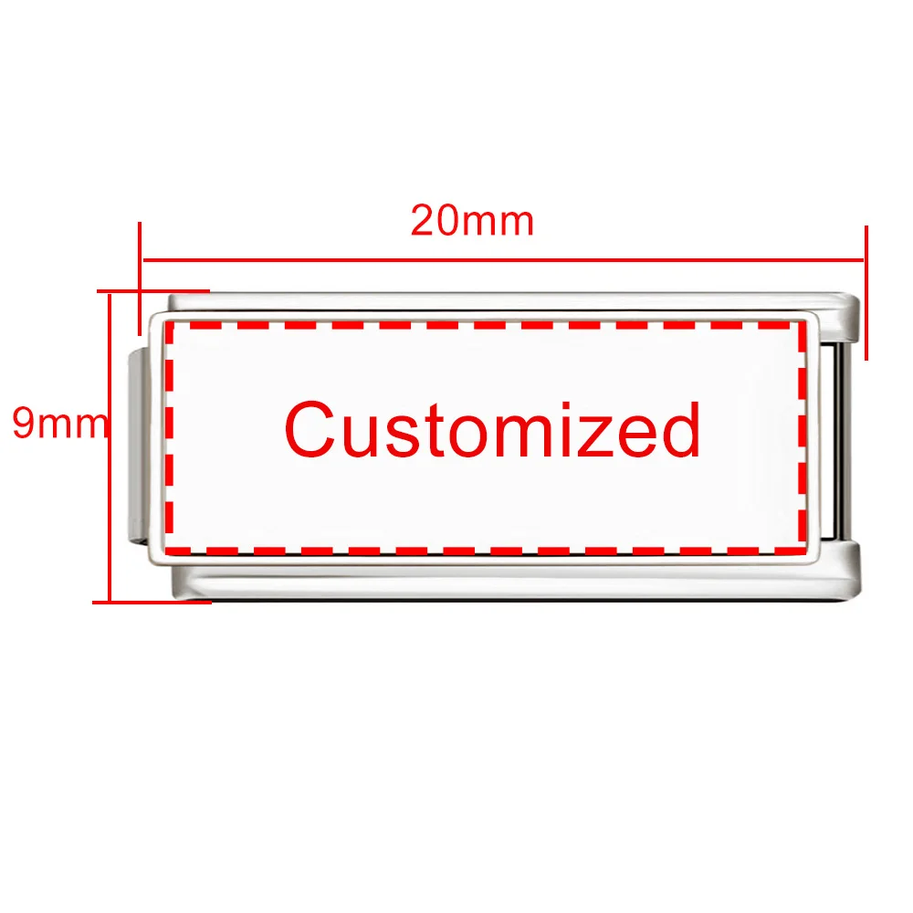 Trendy Creative Picture Colorful Customization Charms Italian Links Fit 9mm Beads DIY Stainless Steel Making Jewelry Women Men image 3