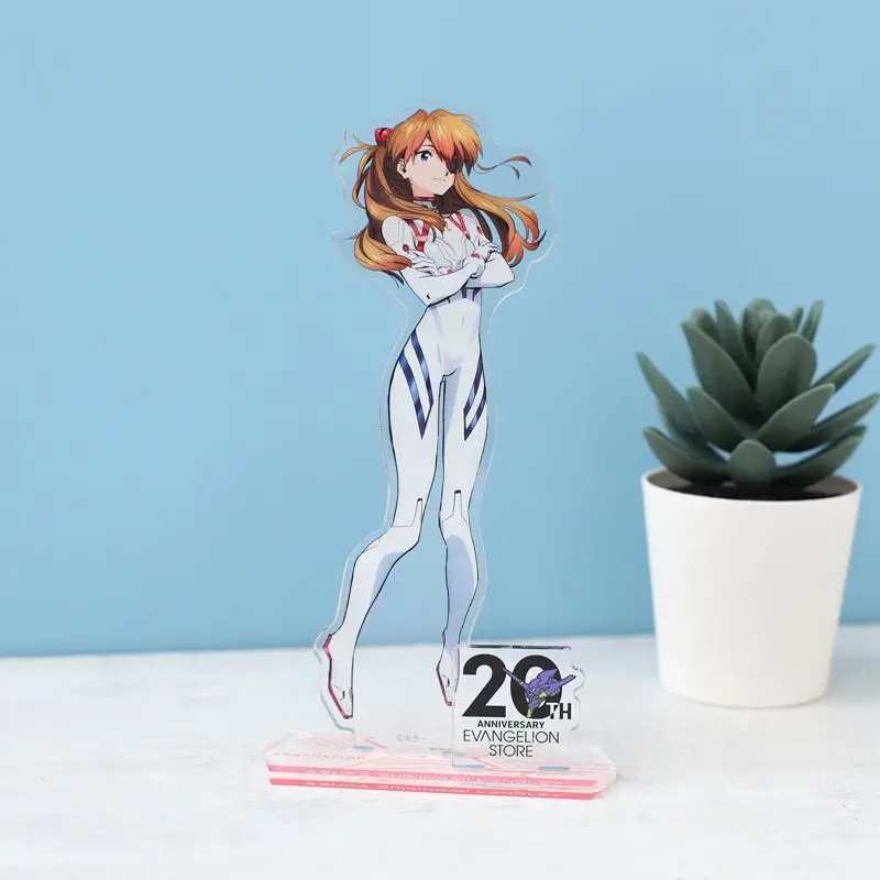5Pcs Neon Genesis Evangelion EVA Acrylic Stand Set Rei Asuka Shinji Kaworu Mari Anime Figure for Fans Gift view 4