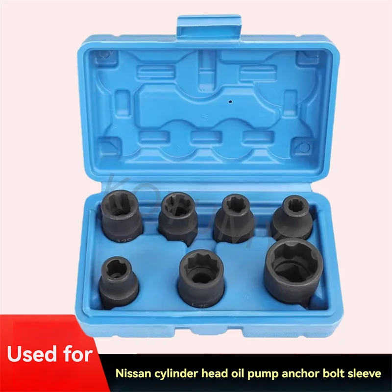 Special Socket For Nissan Cylinder Head & Oil Pump Bolt Removal Hardened Cr-Mo Steel For Global Japanese Auto Repair Tool Dealer