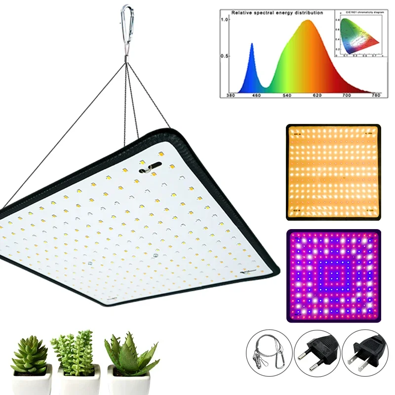 Imagem -05 - Painel Led Grow Light para Estufa Interior Lâmpada Full Spectrum Phyto Luz de Crescimento de Plantas de Tenda ue e Eua Plug ac 85265v 1000w