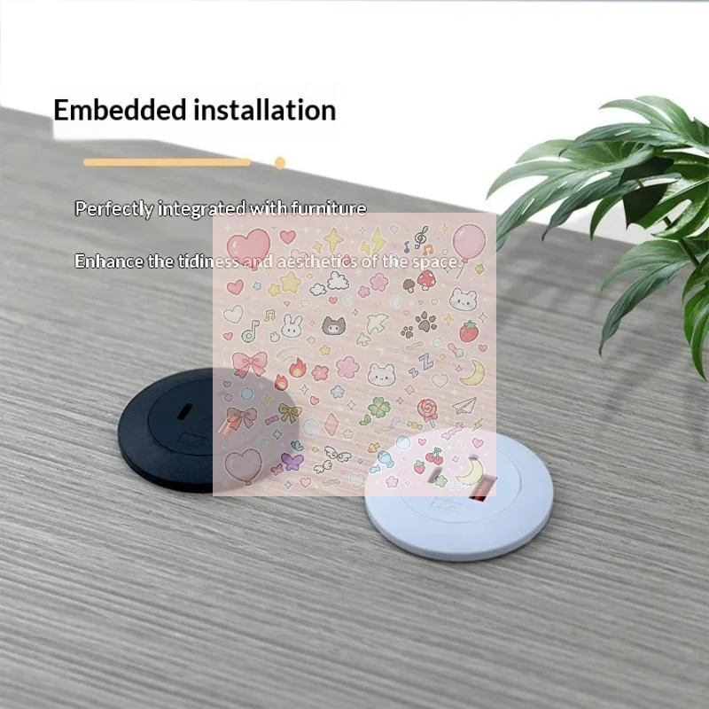 2.0A 5V USB TYPE C Embedded Desktop Charger Furniture Sofa Socket Multifunctional Concealed Fast Charging Connector