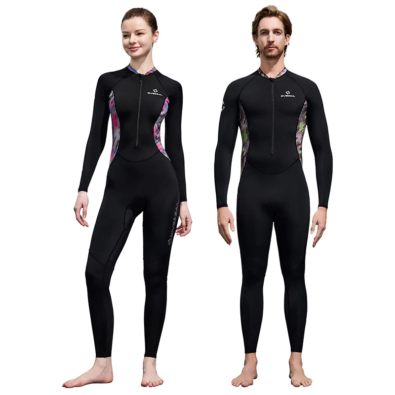 Diving Skin Suit for Women Men Full Body Rash Guard Swimwear Thin Wetsuit One Piece Swimsuit Quick Dry UV Protection