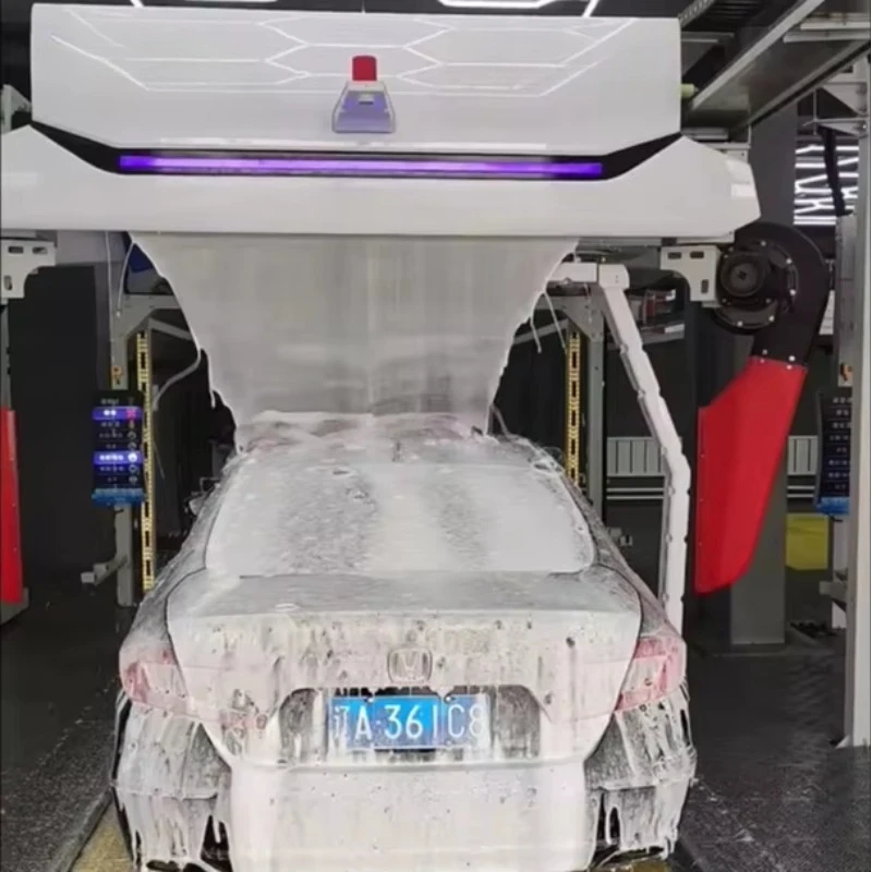 Auto Commercial Electric Touchless Car Wash Machine System High Pressure 10 Mpa Stainless Steel Dryer Cheerwash