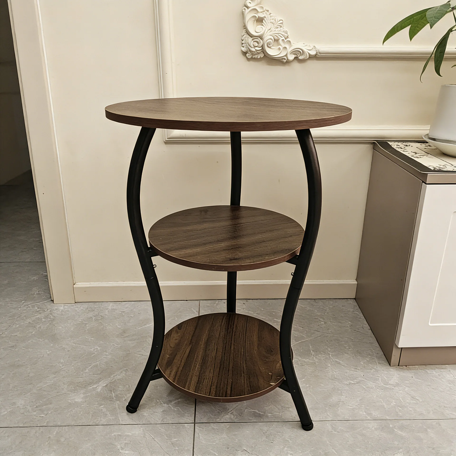 Dining room corner table, small coffee table, bedroom small side table storage rack