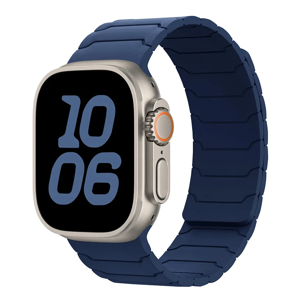 Magnetische band voor Apple Watch-banden 46 mm 42 mm 49 mm 45 mm 44 mm 41 siliconen sportarmband iWatch-serie ultra3 11 10 9 8 7 6 5 SE