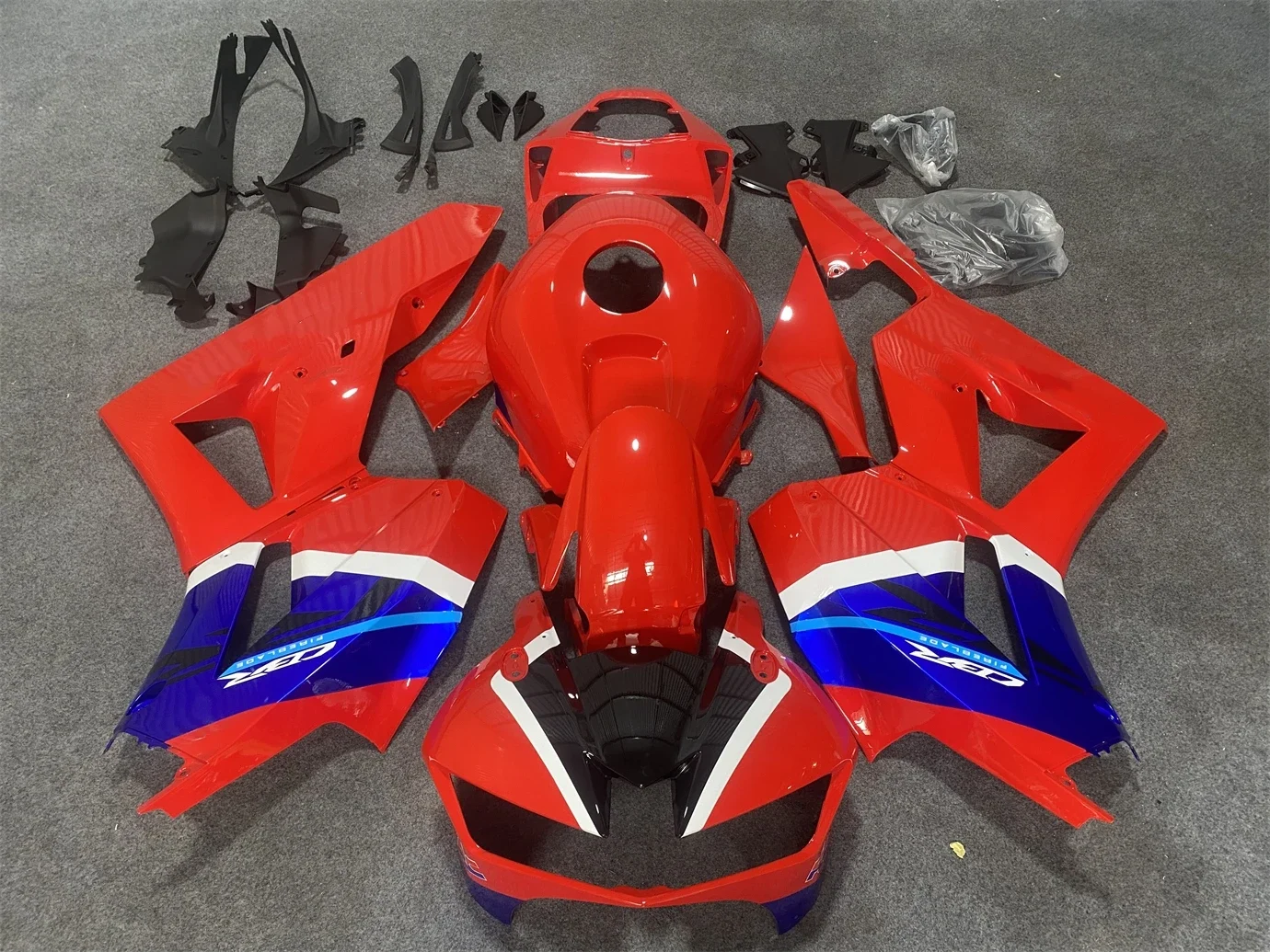 Carenado de cuerpo entero para motocicleta, adecuado para CBR600RR 2013 2014-2016-2019 años CBR600 13-19, carenado rojo, azul y negro