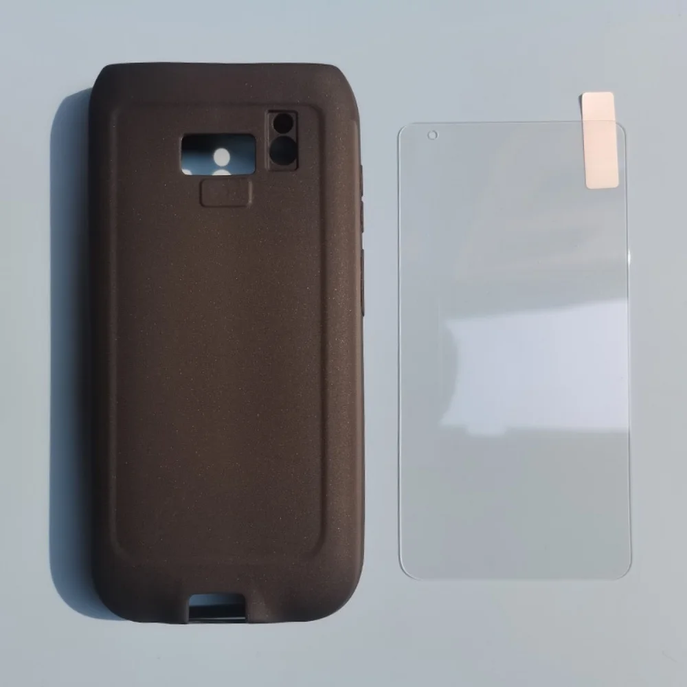 Funda protectora de piel a prueba de arañazos, correa de muñeca de película de vidrio templado anticaída para Honeywell CT45 CT45XP CT40