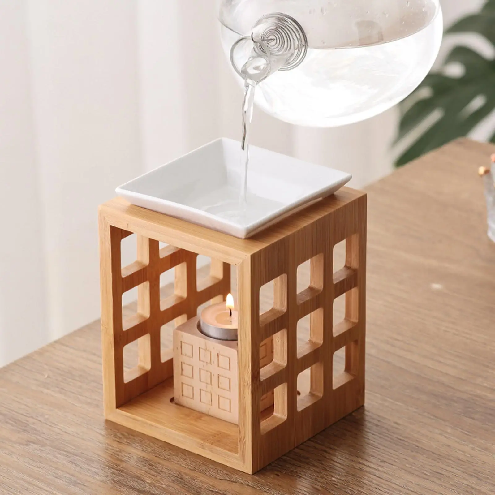 Essential Oil Burner Aroma Diffuser Warmer TeaLight Holder Furnace