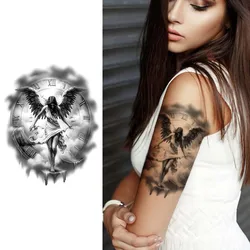 Angel Wings, Angel Waterproof Realistic Temporary Tattoo Sticker, Lasting 1-2 Weeks, for Arm, Semi-Permanent Fake Tattoo