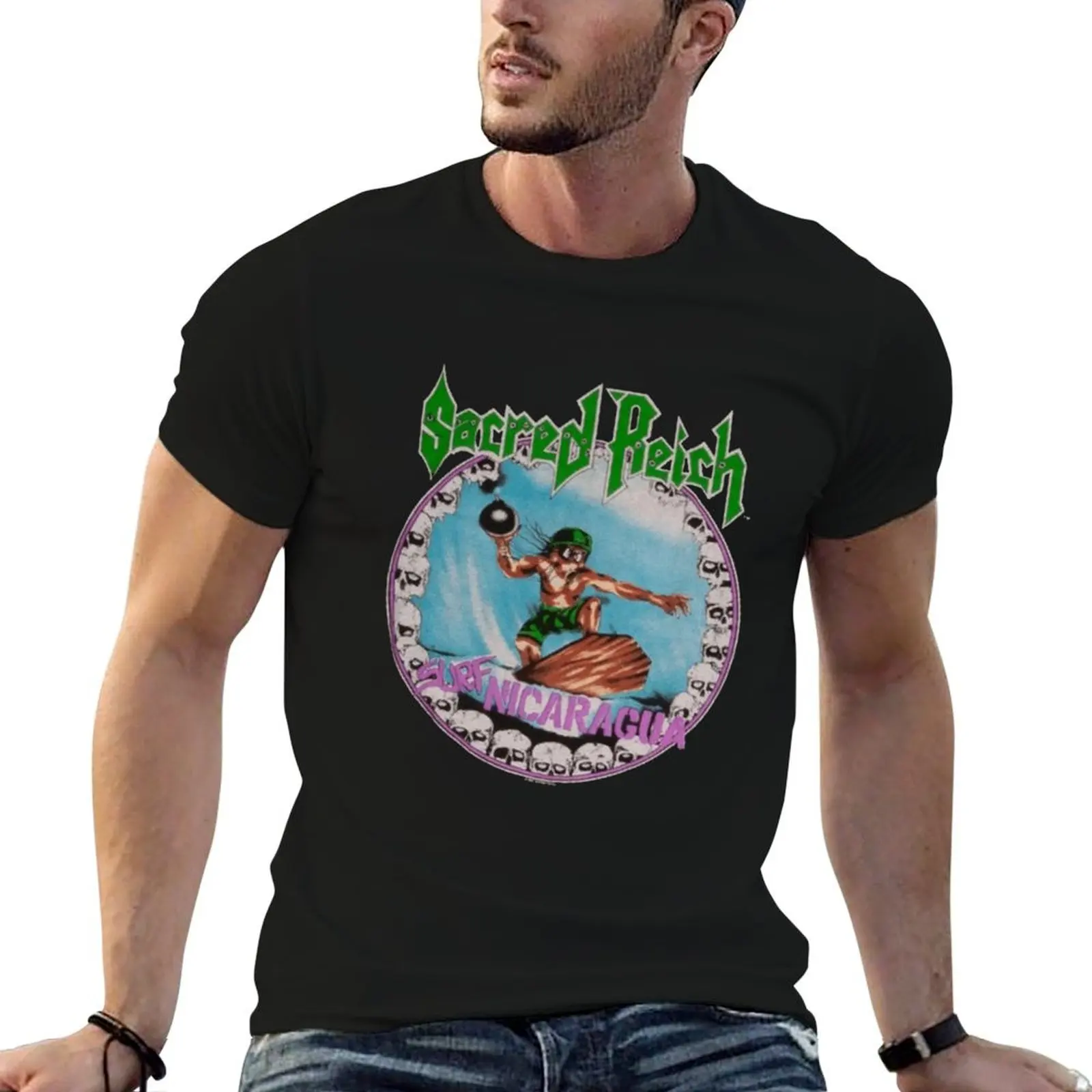 

Sacred Reich T-Shirt shirts graphic tees kawaii clothes mens vintage t shirts