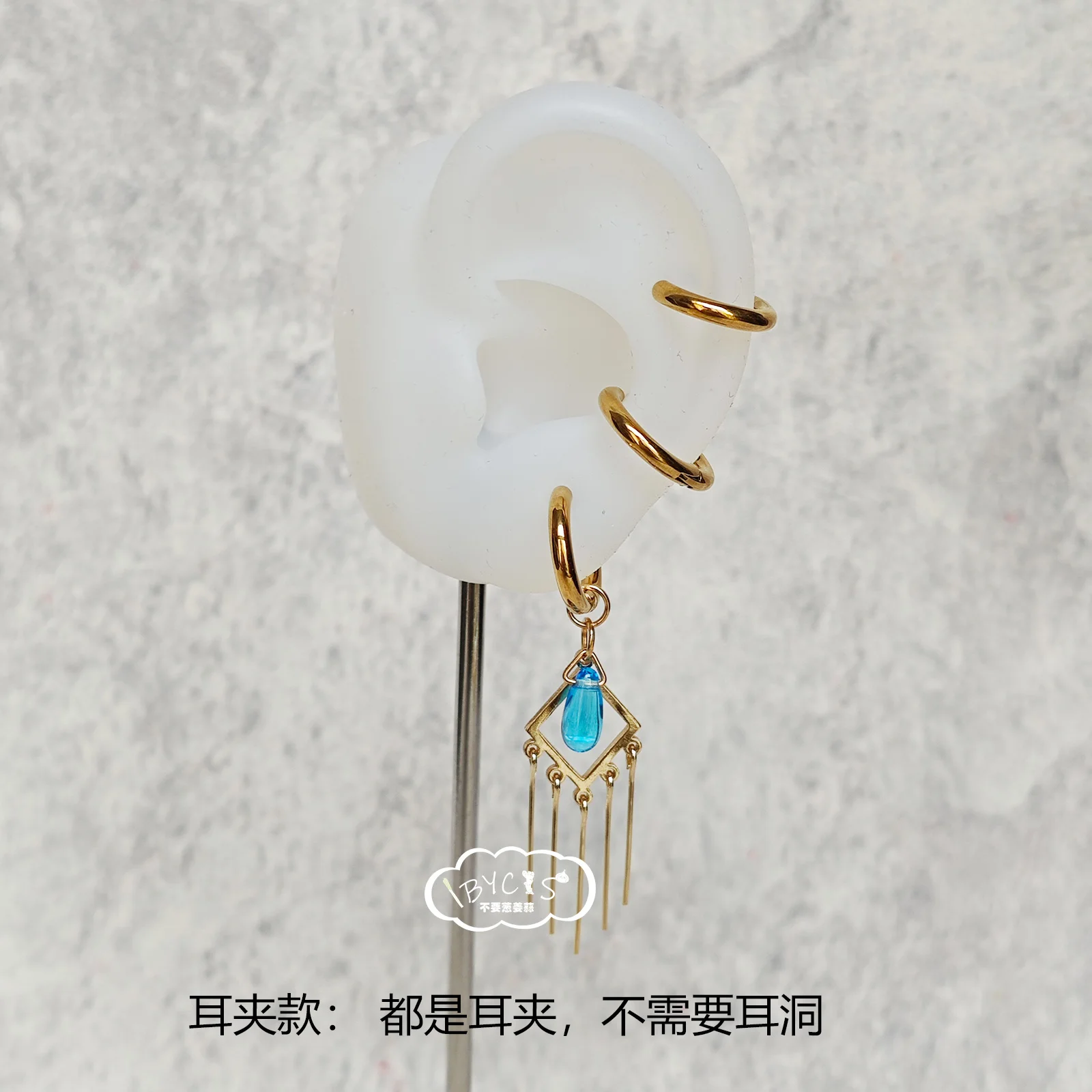 أنيمي NIJISANJI يوتيوب كانكانا تأثيري أقراط قرط كبس للنساء الرجال زي الدعائم مجوهرات اكسسوارات هدية الهالوين