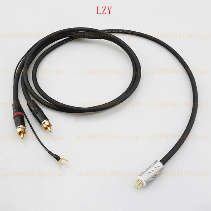 

A53 OFC Медь HIFI Аудио 5-контактный DIN-папа на 2RCA фонокорректор для кабеля Tonearm U Spade