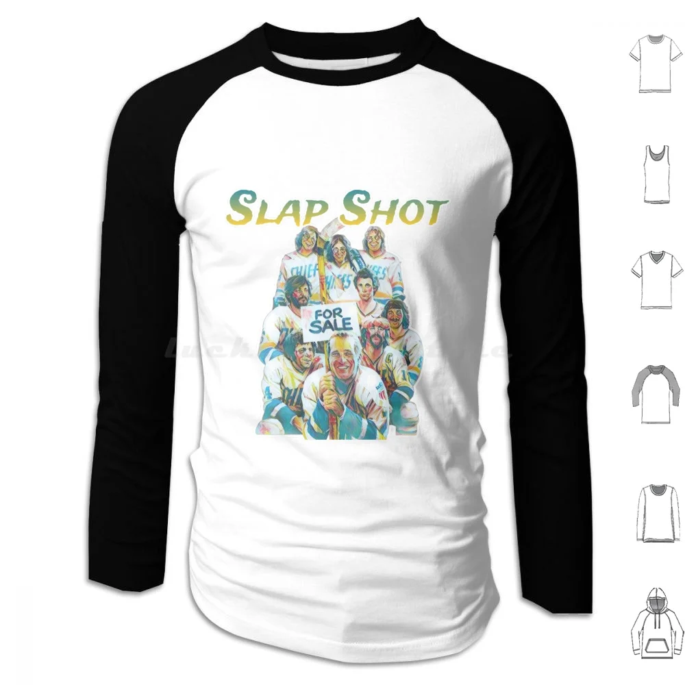 Slap Shot ( 1977 ) Movie Hoodies Long Sleeve Slap Shot Movie Slap Shot Paul Newman Hanson Brothers 80s Movies 90s Movies