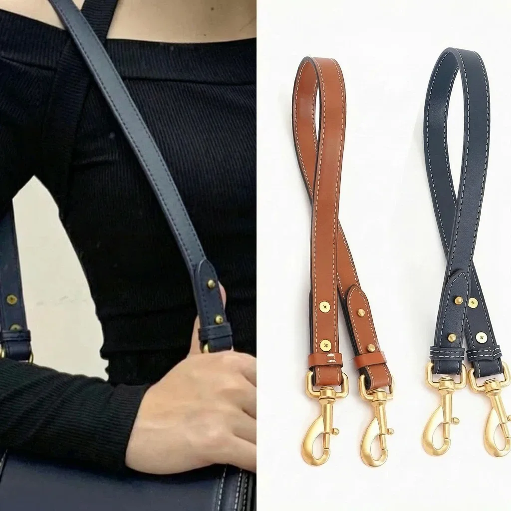 

Water bucket bag aged flower bag genuine leather armpit shoulder strap messenger bag strap