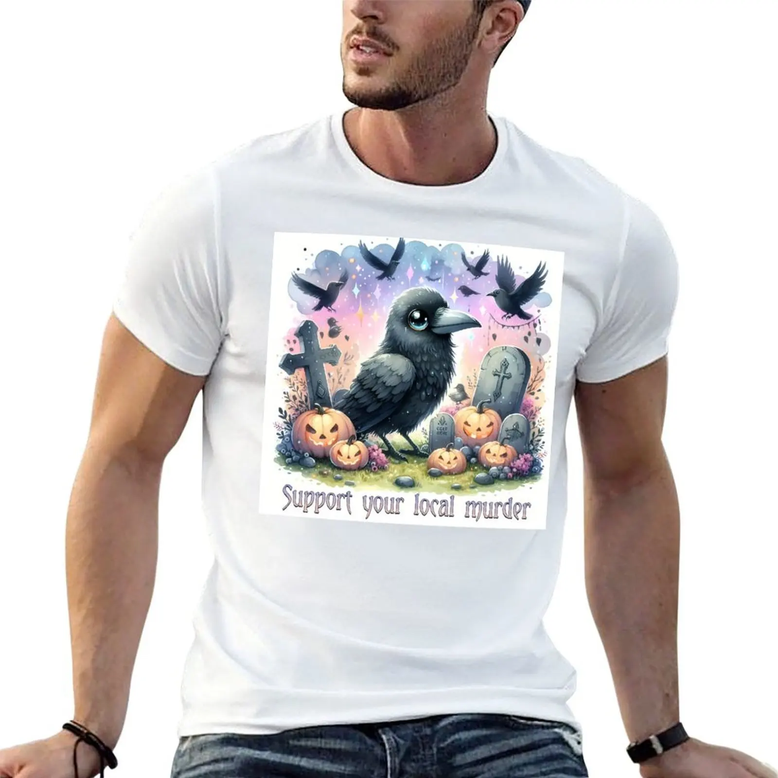 Crows Before Bros T-Shirt Holiday Party T-Shirt for Men