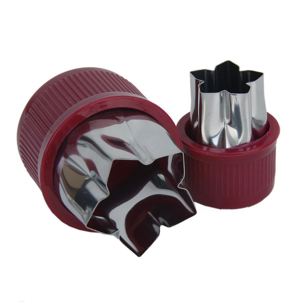 

8pcs Stainless Steel R om Color Plastic Fruit Vegetable Mold Easy Clean Cake Biscuit Cookie Sushi Flower Shape Tool