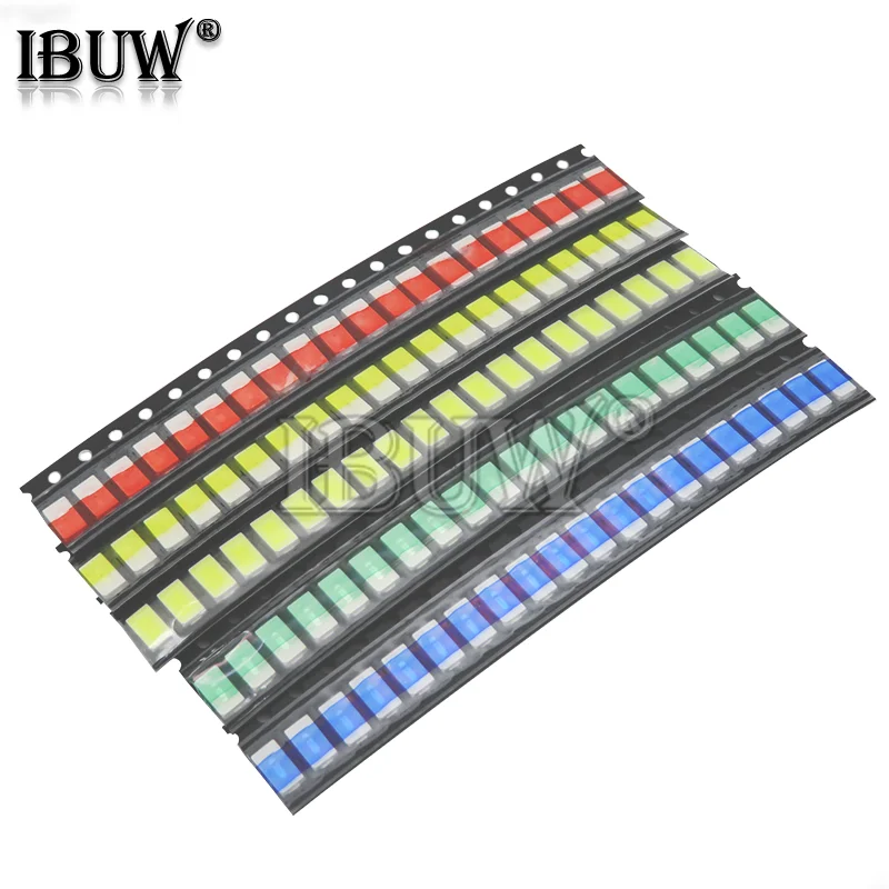 100 Stuks = 5 Kleuren X 20Pcs Smd 5730 5630 Led Diode Assortiment Igmopnrq Kit Led Diode Kit Groen/Rood/Wit/Blauw/Geel