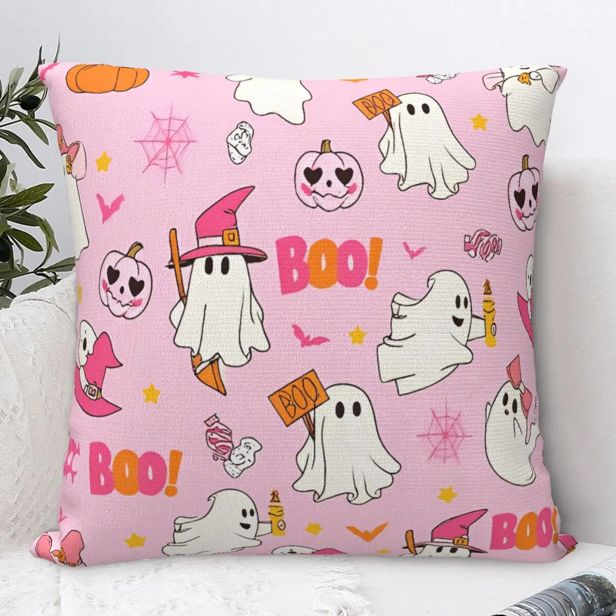 

Halloween Pillow Cover Soft Pillow Case Cushion Cover Kawaii Printed Pillowcases For Office Car Home Decorative