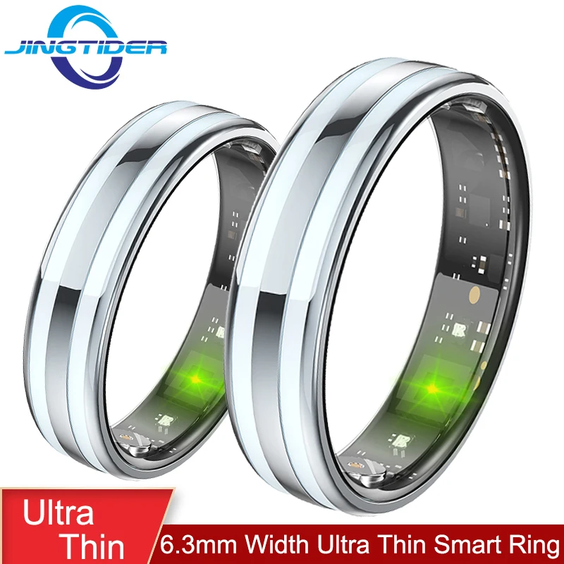 

Ультратонкое умное кольцо Slim Design HR02 (6,3 мм) с управлением жестами, из нержавеющей стали, водонепроницаемое по стандарту IP68, для женщин и мужчин.