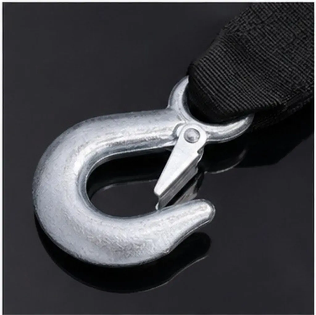 1Set 6M 2Ton Heavy Duty Nylon Trailer Rope Winch Strap for Suv Truck Car Pull Recovery Sturdy Snap Hooks Vibration Dampening