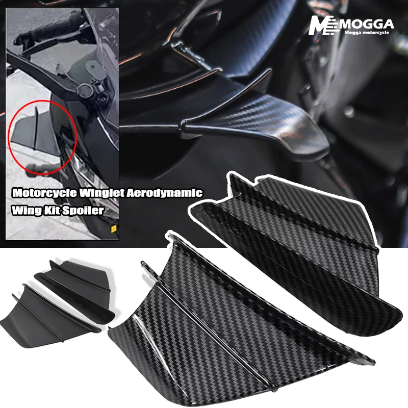 

Motorcycle Spoiler Wing Aerodynamic Winglet For Yamaha YZF R1 R6 R25 R7 R3 Tracer7 Tracer 7/9/9GT Tenere 700/1200 MT 03/07/09/10