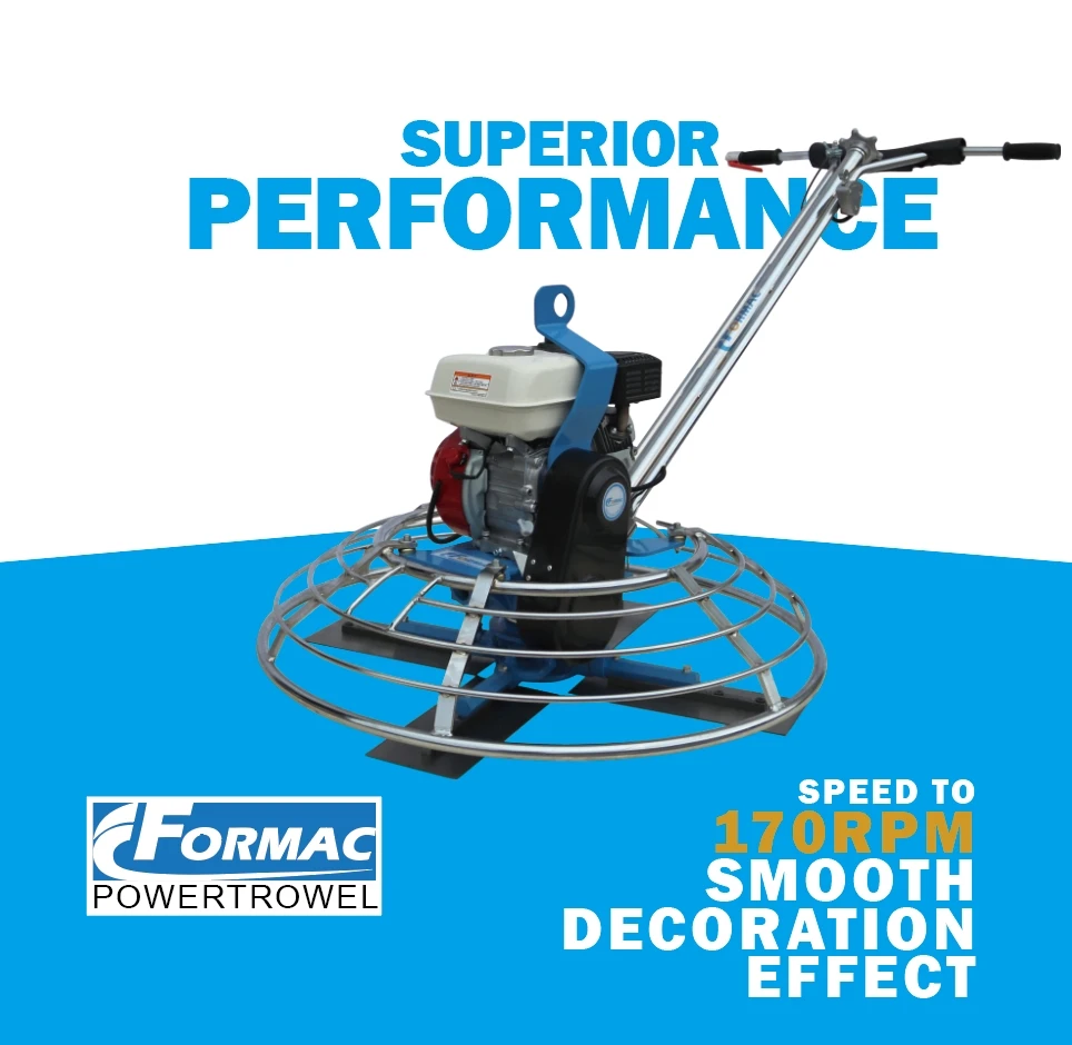 Concrete Finishing Walk Behind Power Trowel Machine Concrete Grinder With Honda Engine