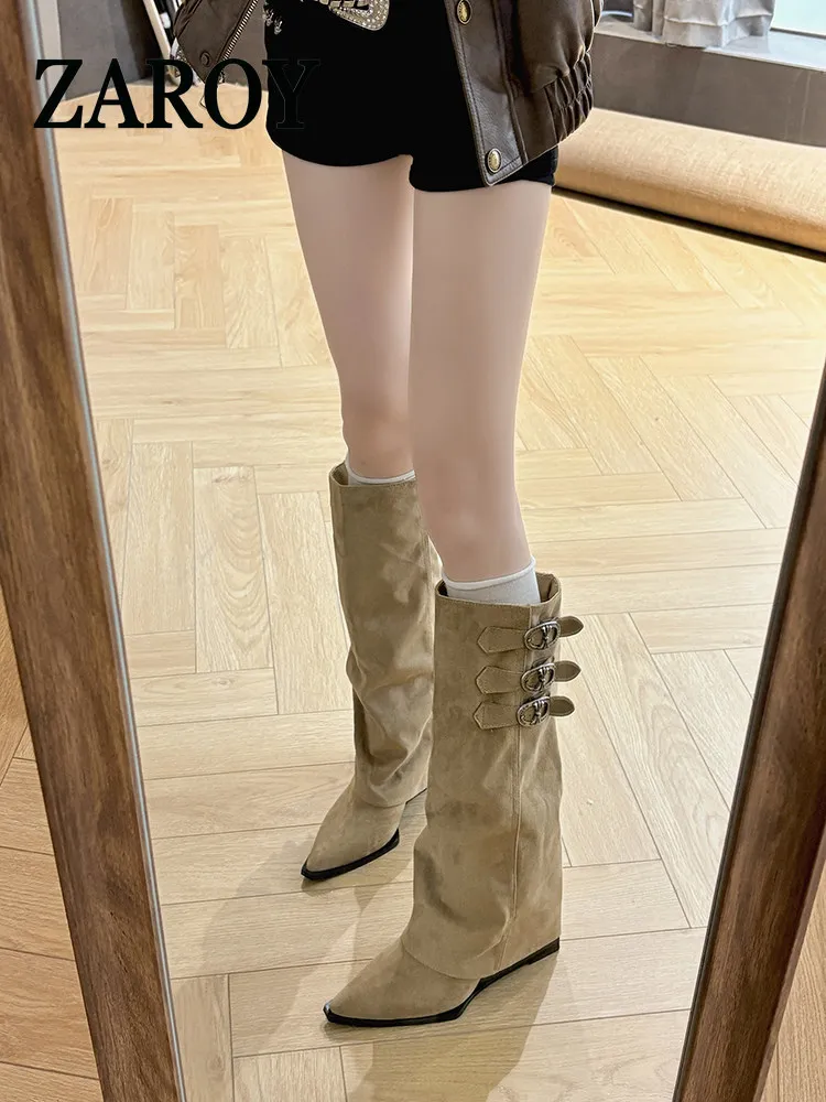 【Outlet Clearance】Pointed-toe thigh-high boots for women 2026 new style high-top knight boots
