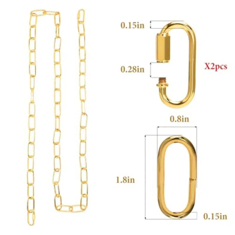 Chandelier Chain// SANGLE SOPFFY Light Fixture Chain for Chandelier or Swag Light Fixtures, Lighting Chain Extension with Link