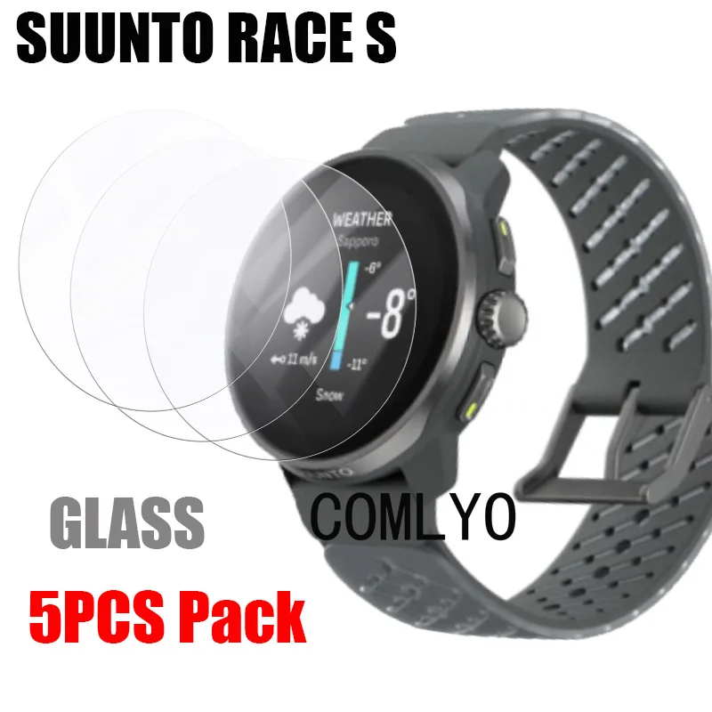5 stücke für Suunto Race s Smart Watch Glas Displays chutz folie gehärtet 9h 2,5 d Film