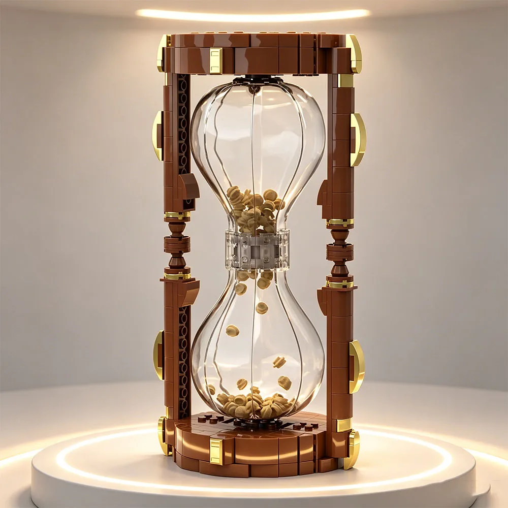 Moc Shop 403PCS MOC Hourglass Building Blocks Bricks Particles Toys Model Ornament Collection Festival Party Gifts