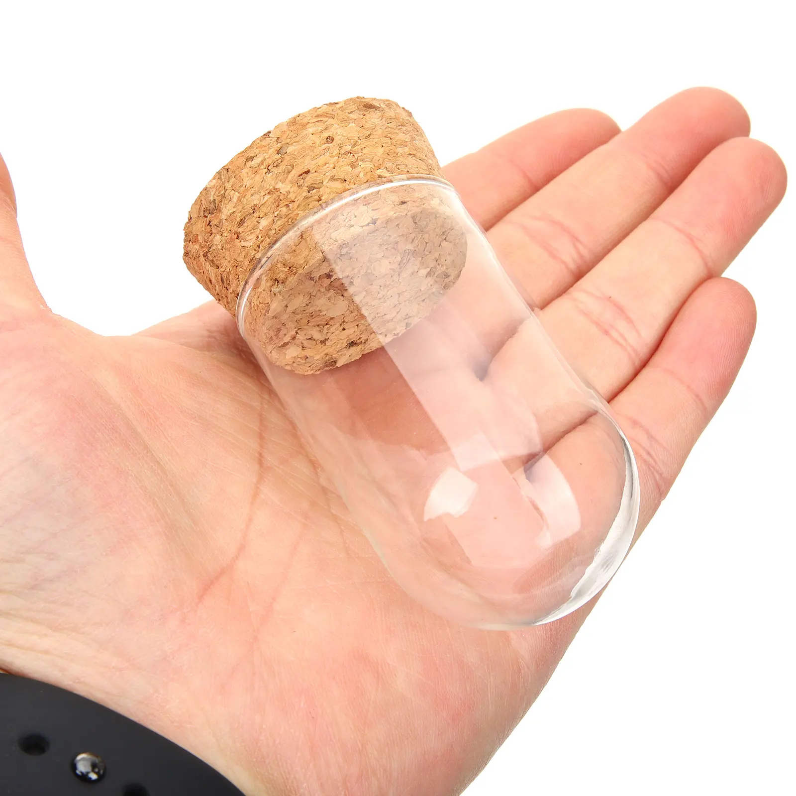 

Transparent Glass Display Dome with Wooden Base Protection Box for Collectibles Or Craft Decoration Display Case