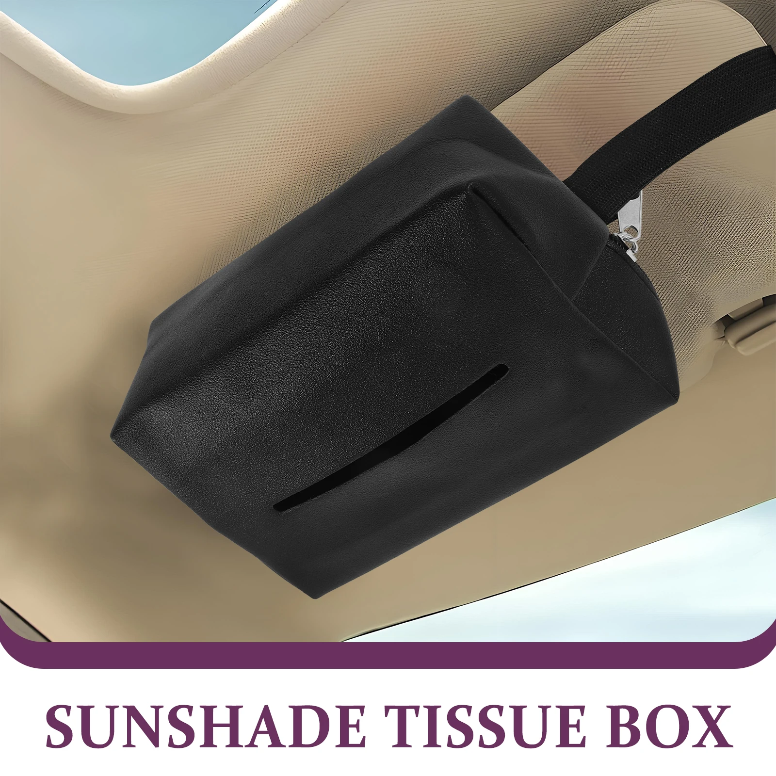 

Back Seat Tissue Holder Pu Rear Headrest Organizer For Car Seat Storage Box Auto Accessories Tissue Holder For Car