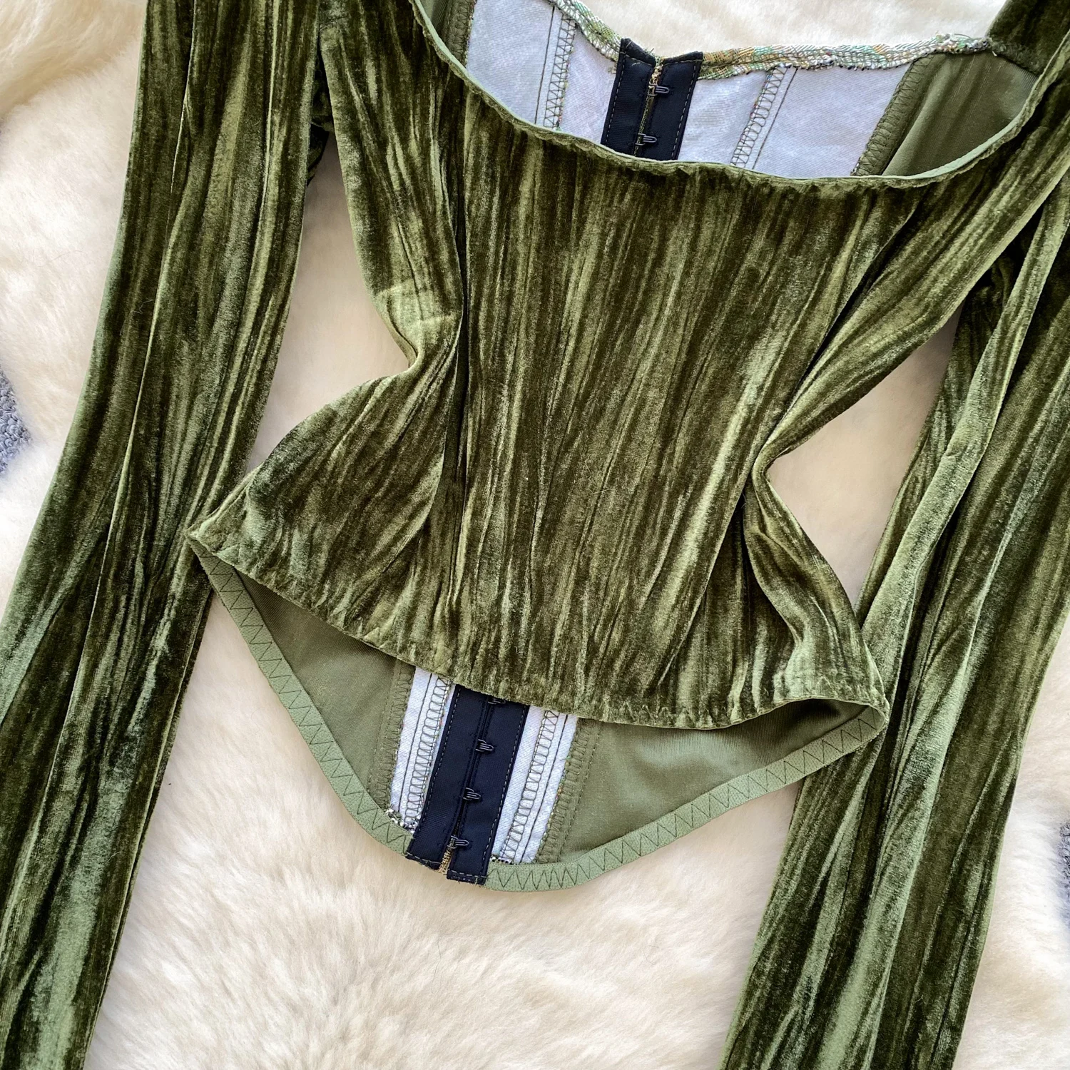 Femmes Noble palais Court hiver hauts chemises dame arête de poisson velours peinture à l'huile pull Jacquard Vintage Festival asymétrique hauts