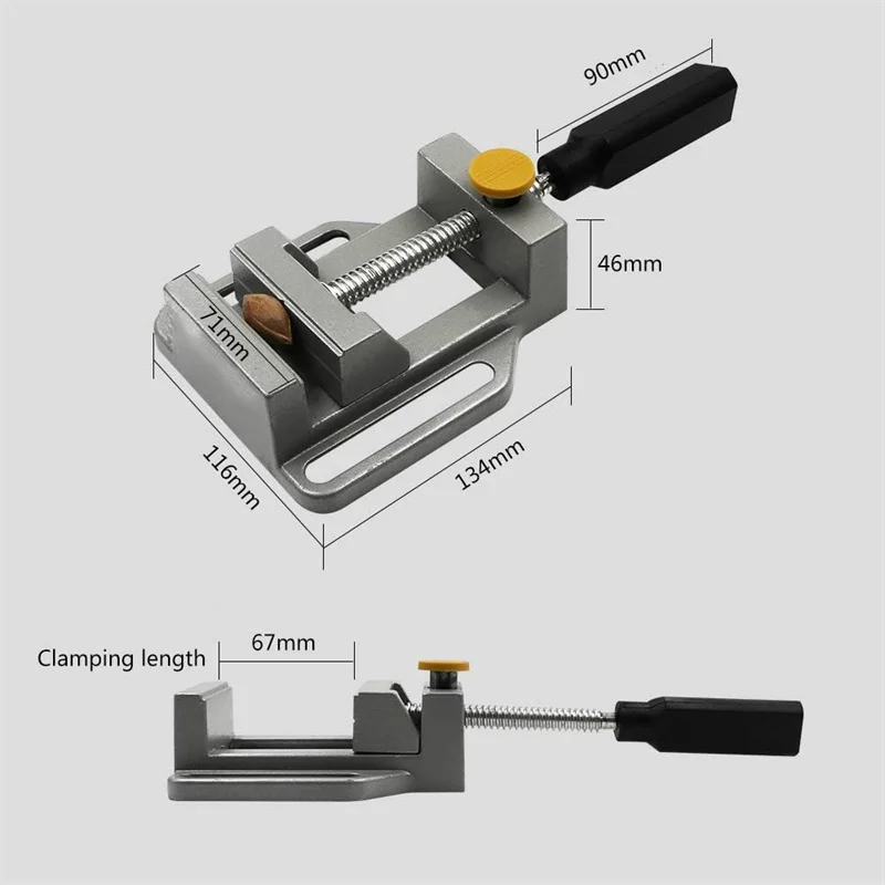 Drill Press Vise Flat Nose Pliers Table Vise Mini Bench Vice Clamp Carving Bench Clamp Drill Press Stand Vise Drill Press Vises