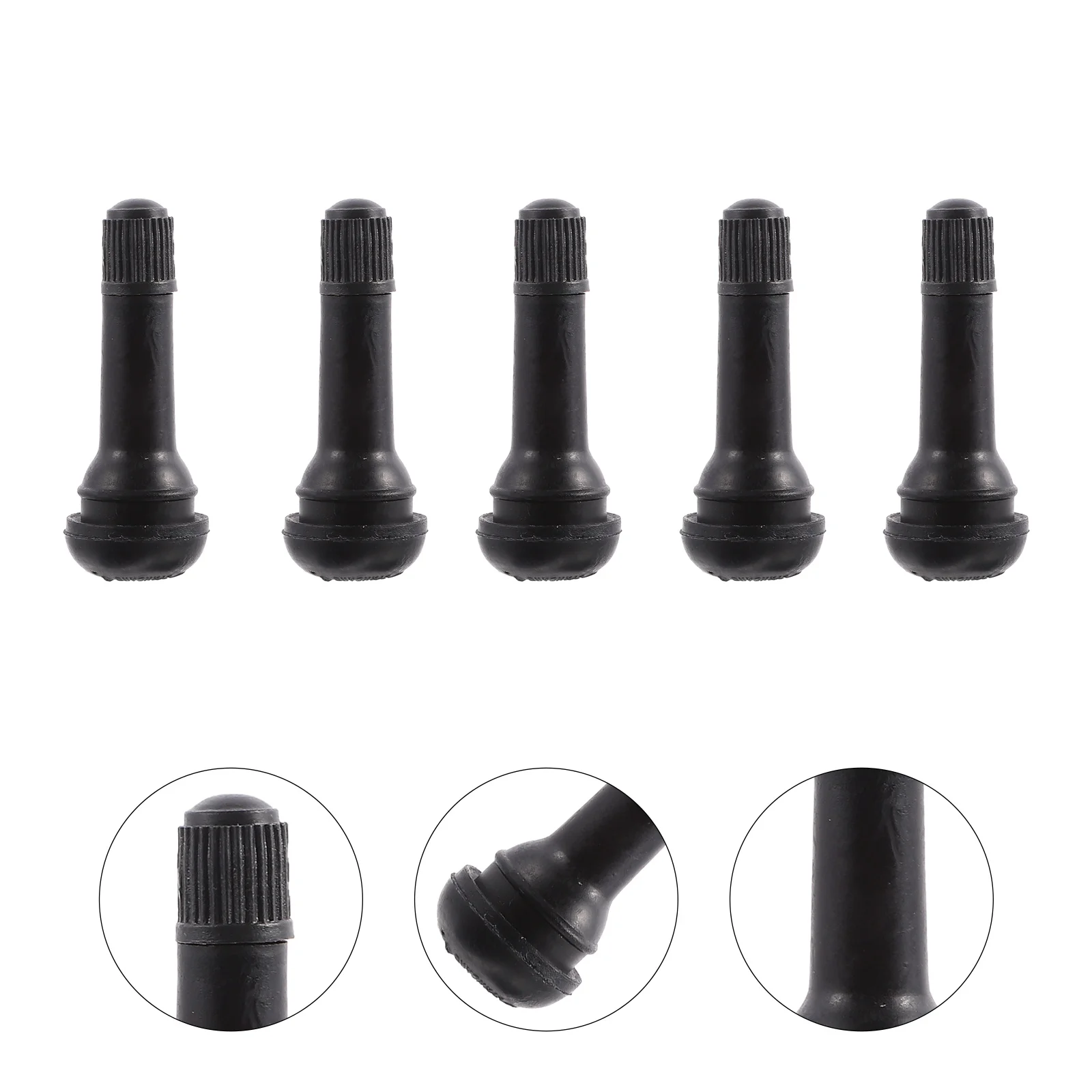 10 Pcs Tubeless Valve TR Stem Caps TR414 Car Tire Practicable Rubber Replacement