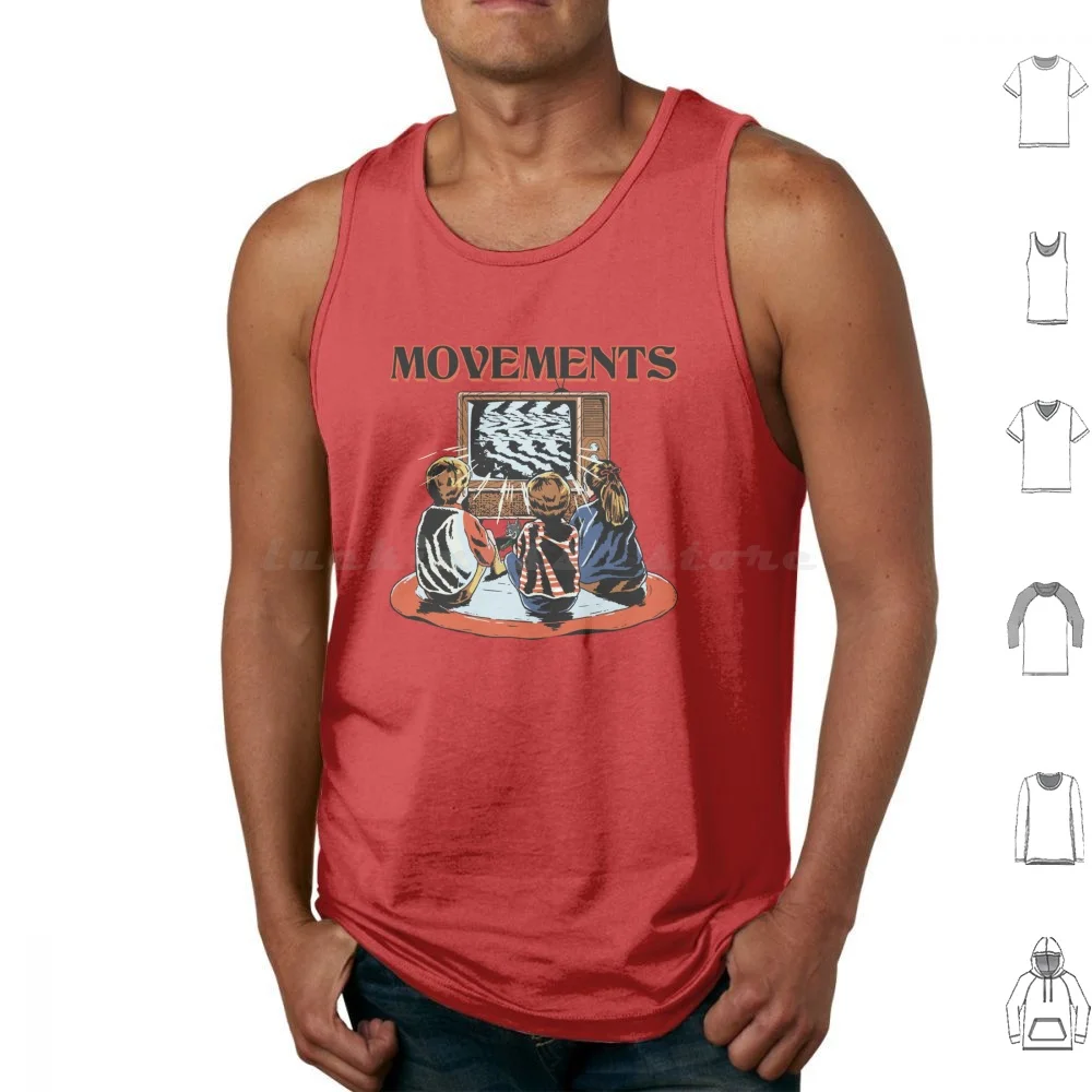 Movements Merch Tank Tops Print Cotton Movements Movements Band Post Hardcore Feel Something No Good Left To Give