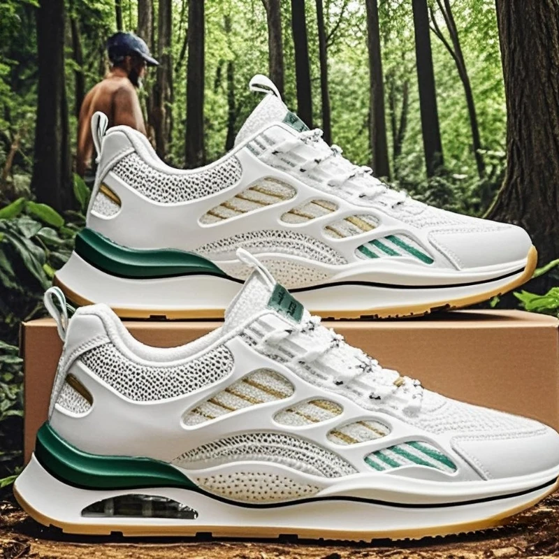 

Fashion 2025 New Men's Shoes Breathable Casual Sneakers Summer White Running Shoes Lightweight Sports Shoe