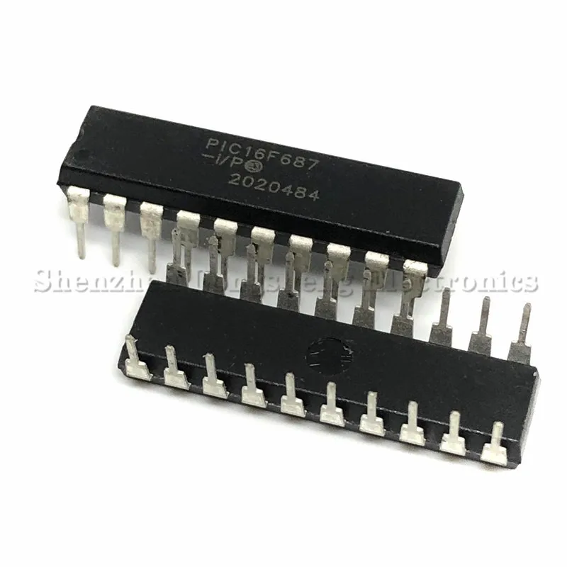 

50PCS/LOT PIC16F687-I/P PIC16F687 DIP-20 Microcontroller chip