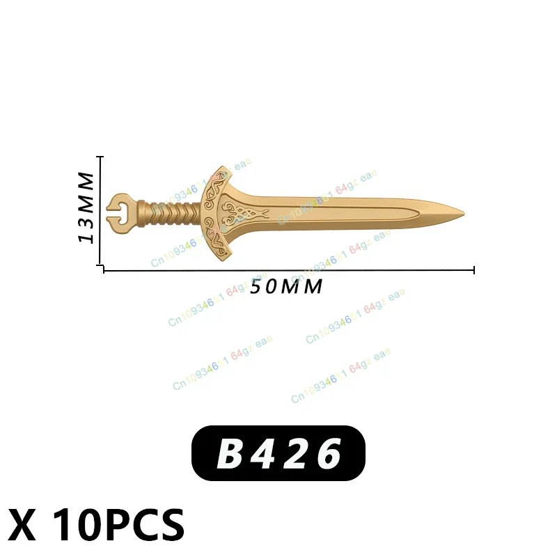 

Axe Sword Shield Medieval Accessories Weapon Military Warrior Building Blocks Figures Children's Toys Birthday Gift 10PCS PJT057