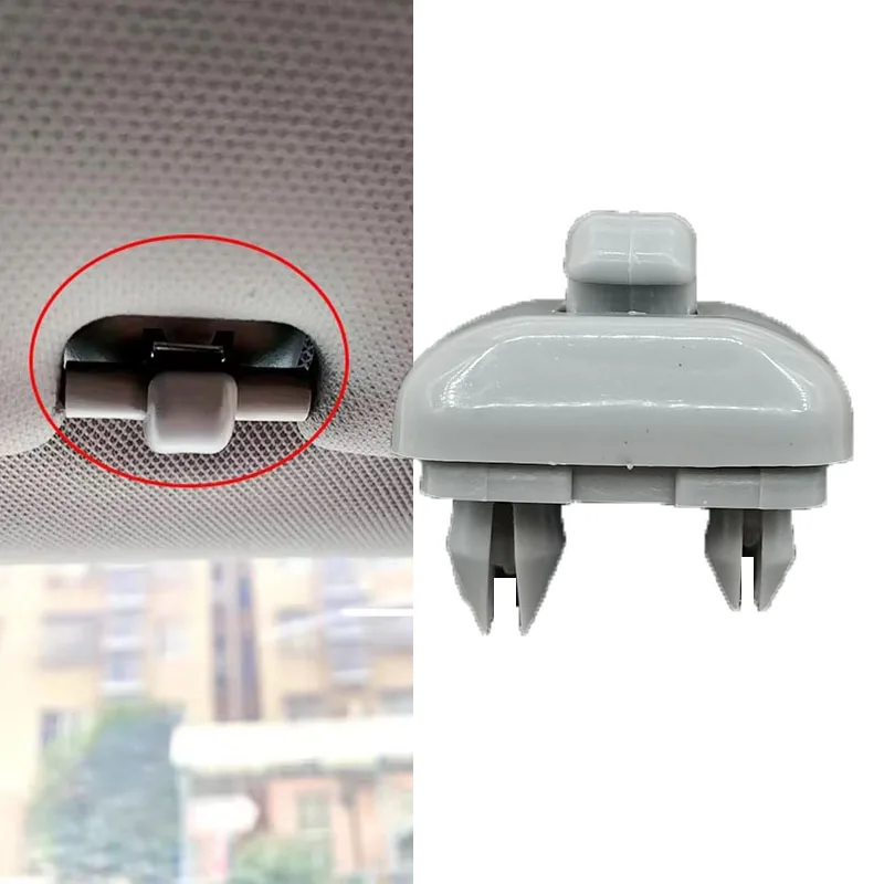 Grey Car Sunshade Clip With Hook For Audi A3 A4 A5 Q3 Q5 S3 S4 S5 Tt Rs3 Rs4 2006-2016 Rs5 2010-2016 Exeo 2009-2014 Allroad