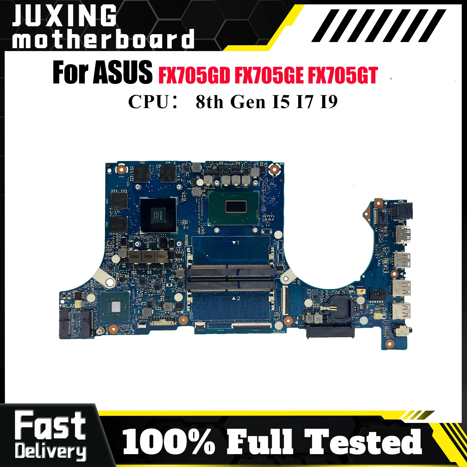 

FX705GD Материнская плата для ноутбука ASUS TUF Gaming FX505 FX86FE FX86FD FX705GT FX705GE FX705GD Материнская плата для ноутбука с процессором I3 I5 I7
